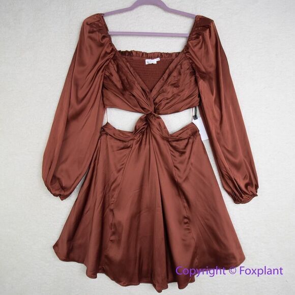 New! ASTR the label Anamaria dress, color: rust, size M‎ - Picture 4 of 16